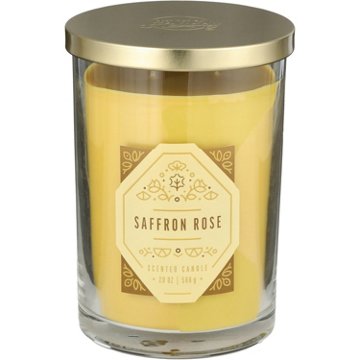 Destination Holiday Saffron Rose Scented 2 Wick Jar Candle, 20 oz