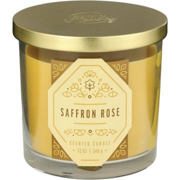 Destination Holiday Saffron Rose Scented 2 Wick Jar Candle