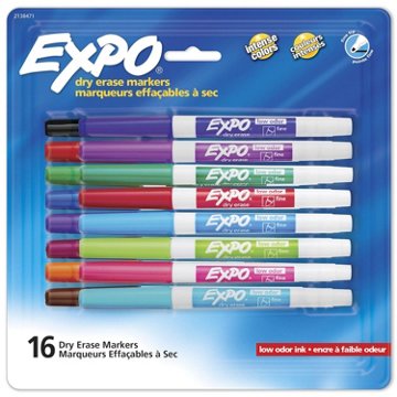 EXPO Fine Tip Dry Erase Markers - Intense Colors