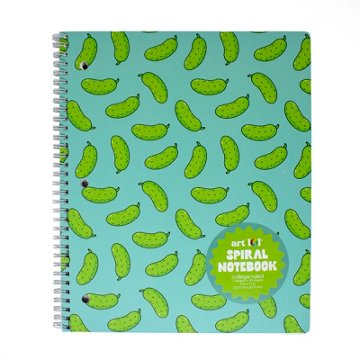 Art 101 College Ruled Spiral Notebook - Pickles