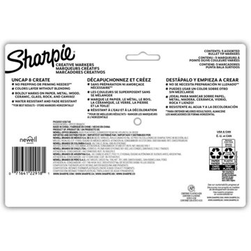 Sharpie Bullet Tip Acrylic Creative Markers - Earth Tones