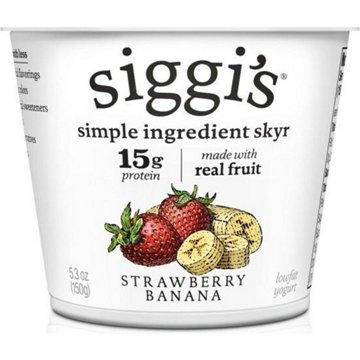 Siggi's Low-Fat Icelandic Strained Skyr Yogurt - Strawberry Banana, 5.3 oz