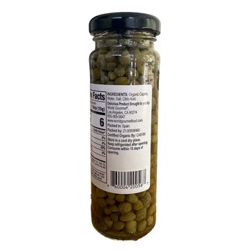World Gourmet Organic Non-Pareil Capers, 3.5 oz