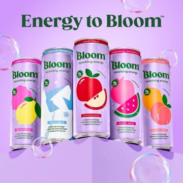 Bloom Zero Sugar Sparkling Energy Drink - Strawberry Watermelon