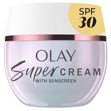 Olay Super Cream Facial Moisturizer with Sunscreen SPF 30, 1.7 oz