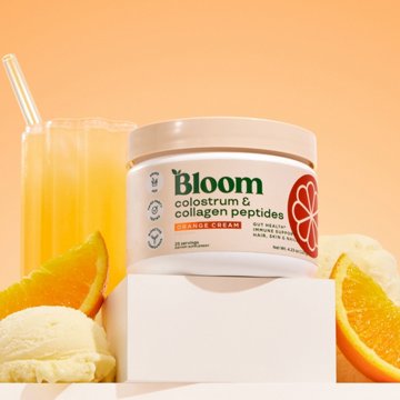 Bloom Colostrum & Collagen Peptides - Orange Cream