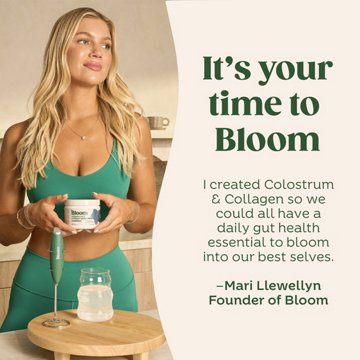 Bloom Colostrum & Collagen Peptides - Orange Cream