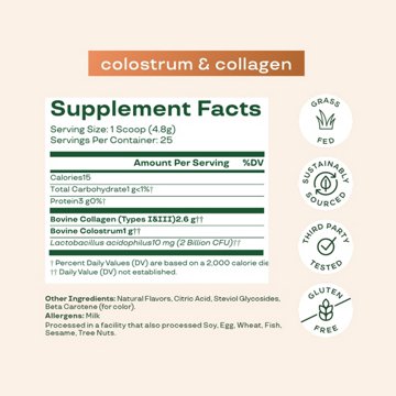 Bloom Colostrum & Collagen Peptides - Orange Cream