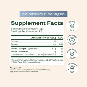 Bloom Colostrum & Collagen Peptides - Unflavored
