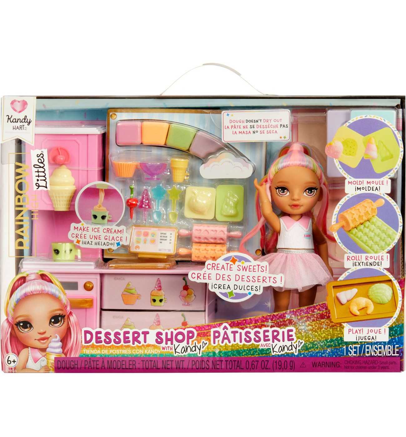 Rainbow High Littles Dessert Shop Patisserie with Kandy Playset; image 1 of 5