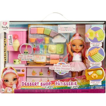 Rainbow High Littles Dessert Shop Patisserie with Kandy Playset