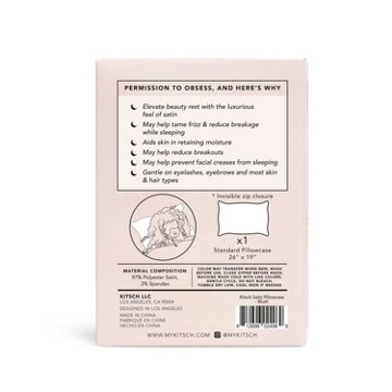 Kitsch Satin Pillowcase - Blush