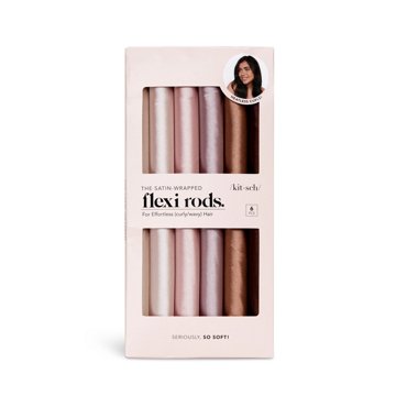 Kitsch Satin Wrapped Flexi Rods - Rosewood