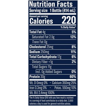 Chobani 30G Protein Zero Sugar Added Yogurt Drink - Vanilla Ice Cream, 14 oz