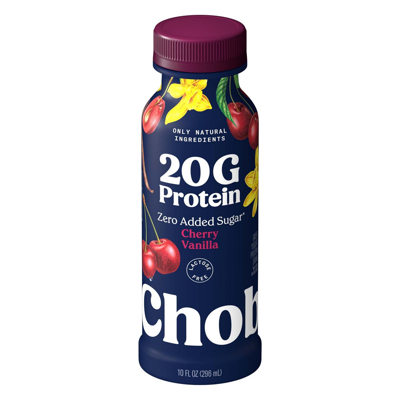 Chobani 20g Protein Zero Sugar Added Yogurt Shake - Cherry Vanilla; image 1 of 3