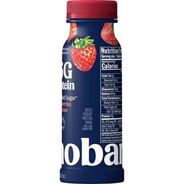 Chobani 15G Protein Zero Sugar Added Yogurt Drink - Strawberries & Cream, 7 oz