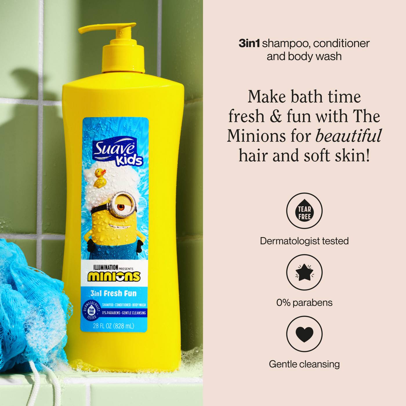 Suave Kids Minions 3-In-1 Shampoo, Conditioner, and Body Wash; image 7 of 7