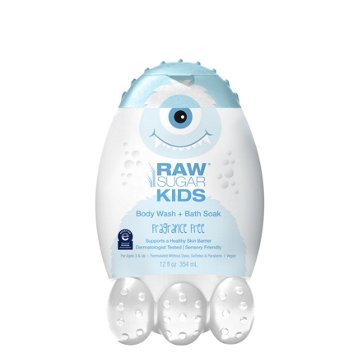 Raw Sugar Kids Body Wash & Bath Soak - Fragrance Free