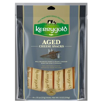 Kerrygold Aged Cheddar Cheese Stick Snacks, 8 ct