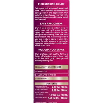 Schwarzkopf Keratin Color Permanent Hair Color - 6.64 Champagne Brown