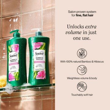 Suave Bamboo & Hibiscus Volumizing Conditioner