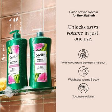 Suave Bamboo & Hibiscus Volumizing Shampoo
