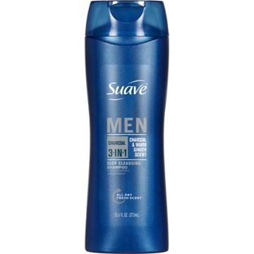 Suave Men Charcoal 3-in-1 Shampoo, Conditioner & Body Wash