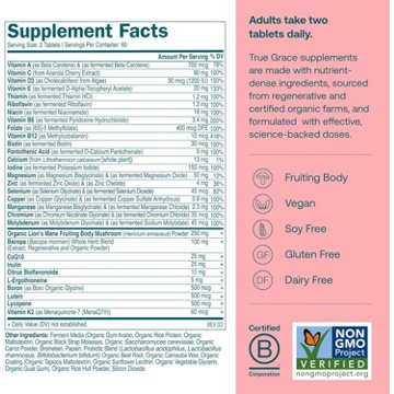 True Grace Daily Women's 50+ Multivitamin Tablets, 120 ct