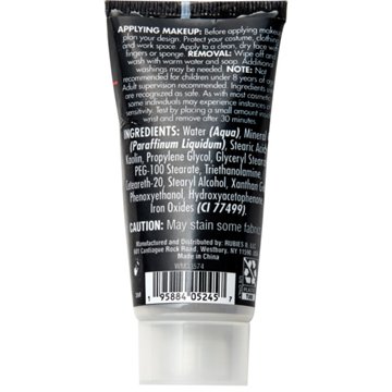 Rubies Black Cream Tube Halloween Makeup, 1 oz