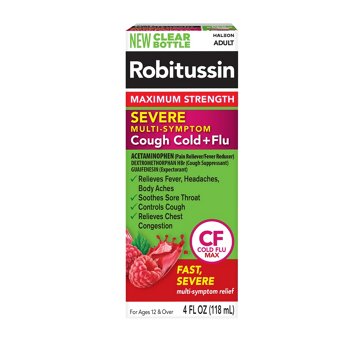 Robitussin Adult Maximum Strength Severe Multi-Symptom Cough Cold & Flu