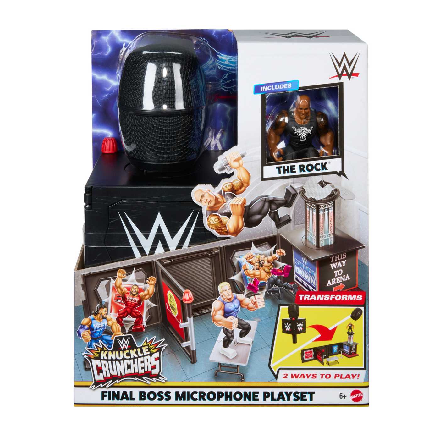 WWE Knuckle Crunchers Final Boss Microphone Playset - Shop Action