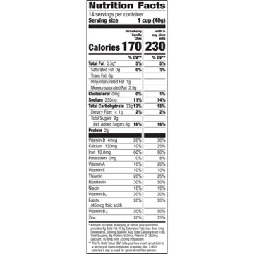General Mills Strawberry Vanilla Chex Cereal - Family Size