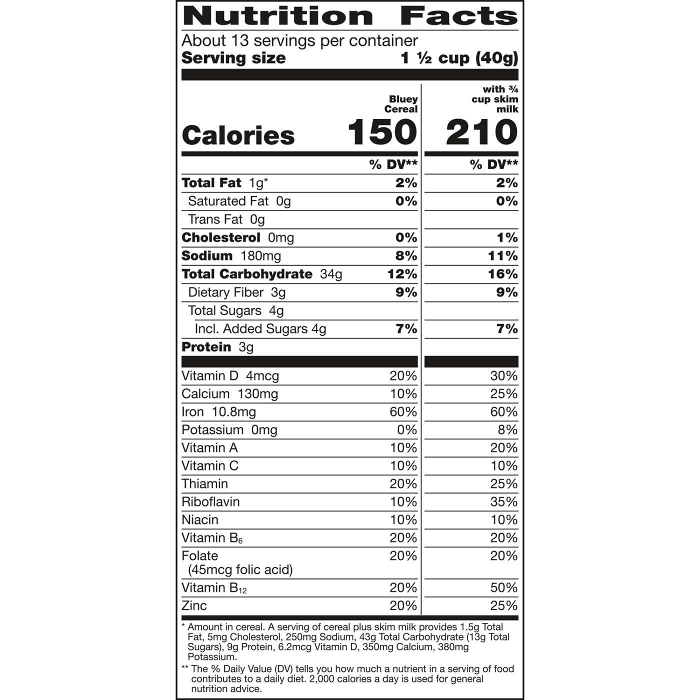 General Mills Bluey Cereal - Family Size; image 6 of 6