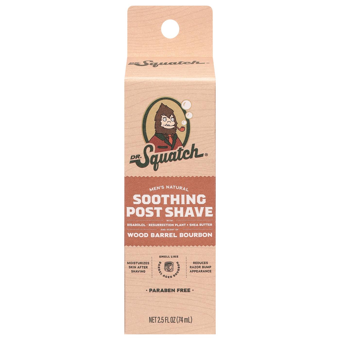 Dr. Squatch Men's Natural Soothing Post Shave Lotion - Wood Barrel Bourbon; image 1 of 2