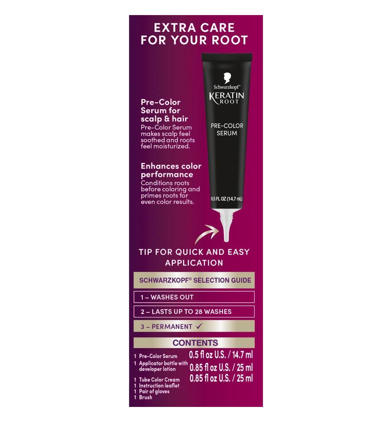 Schwarzkopf Keratin Root Color Revitalizer Permanent Hair Color - 1.0 ...