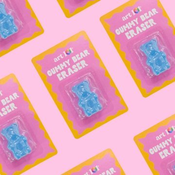 Art 101 Gummy Bear Eraser - Blue