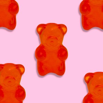 Art 101 Gummy Bear Eraser - Red