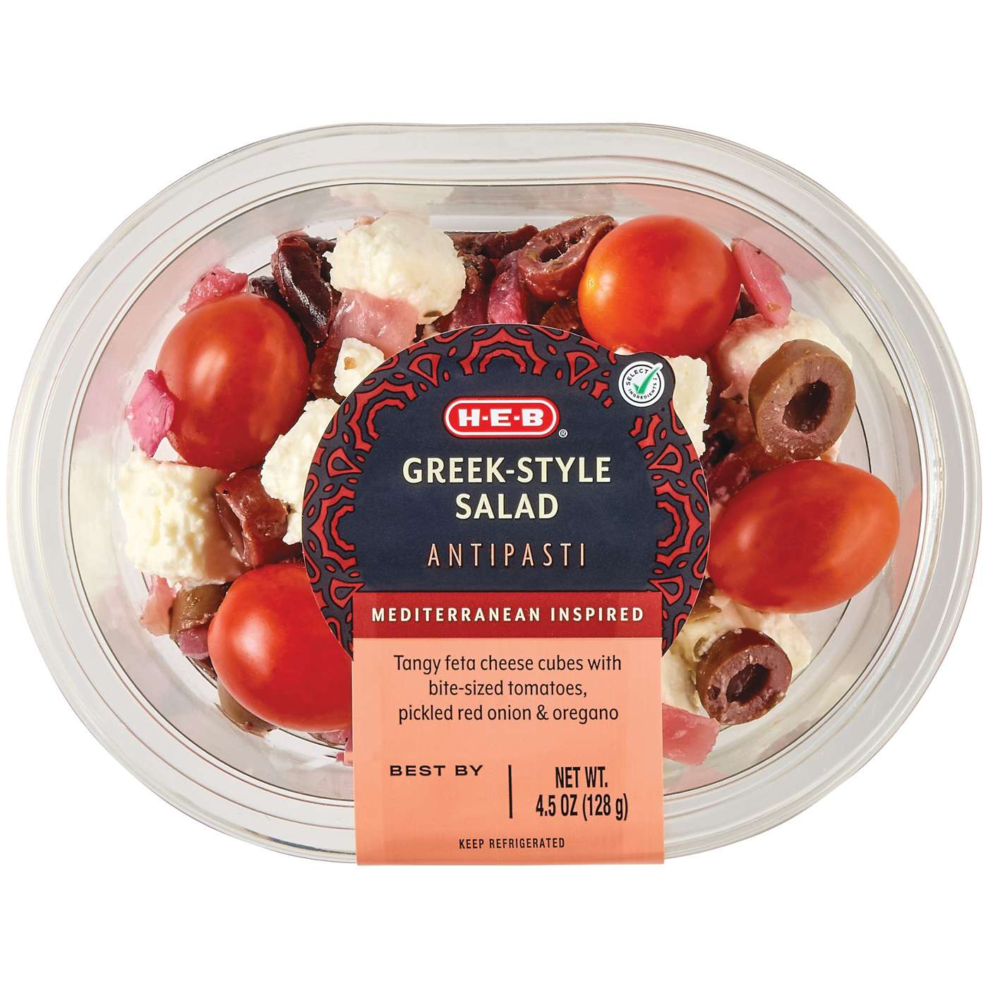 H-E-B Mediterranean Antipasti - Greek Style Salad; image 1 of 3