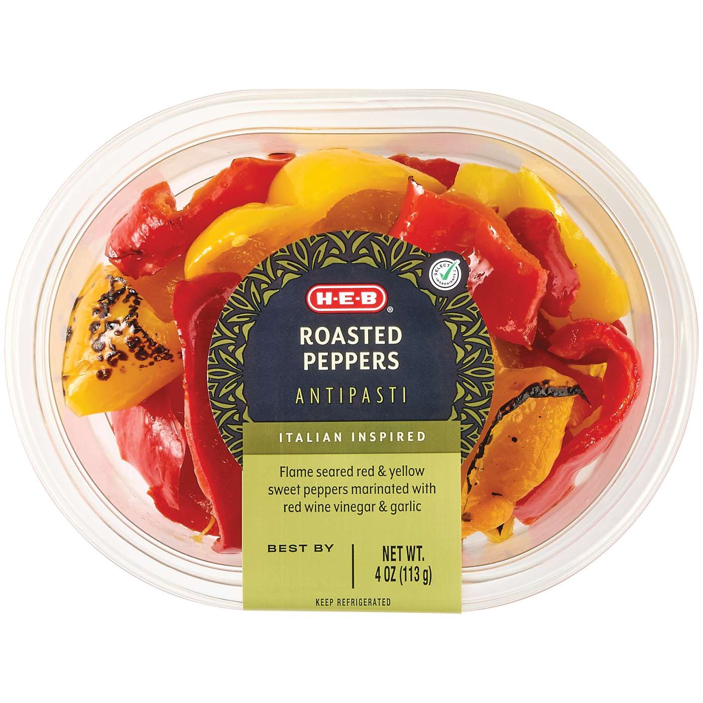 H-E-B Italian Antipasti - Roasted Red & Yellow Bell Peppers; image 1 of 2