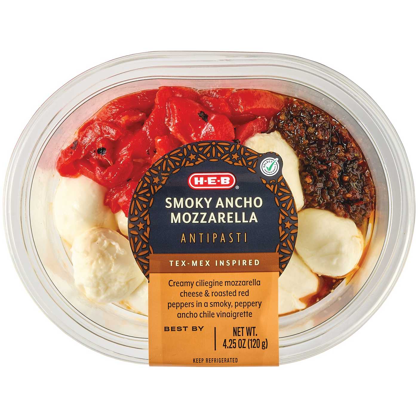 H-E-B Tex-Mex Antipasti - Smoky Ancho Mozzarella; image 1 of 4