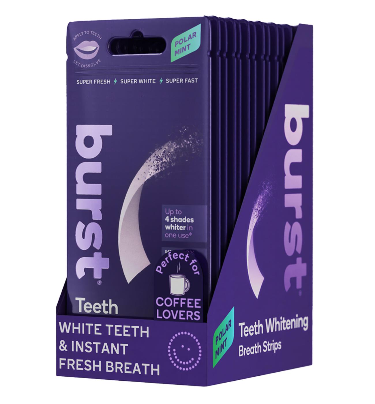 Burst Dissolving Teeth Whitening Breath Strips; image 2 of 3