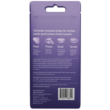 Burst Dissolving Teeth Whitening Breath Strips, 12 ct