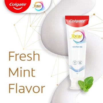 Colgate Total Toothpaste - Whitening, 3pk