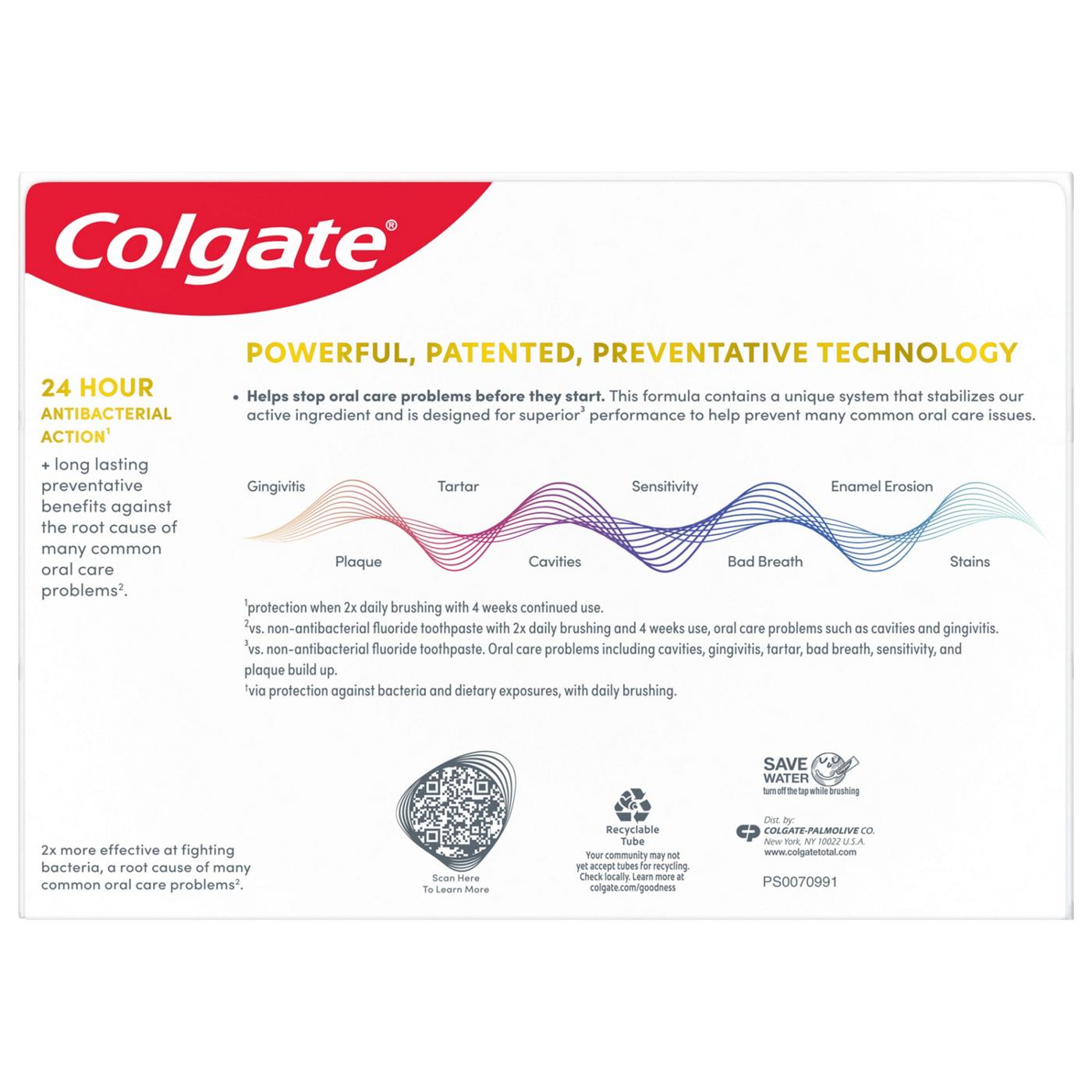Colgate Total Toothpaste - Whitening, 3pk; image 8 of 8