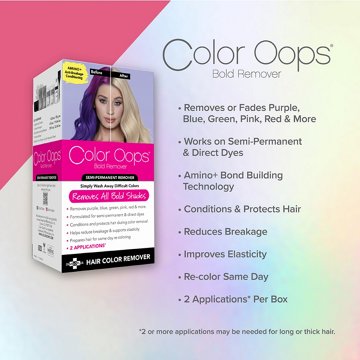 Color Oops Bold Semi-Permanent Hair Color Conditioning Remover