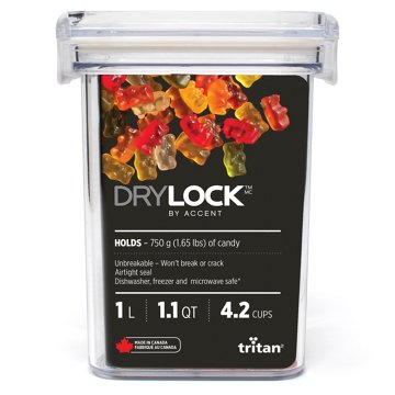 Drylock Tritan Square Food Container, 1 L
