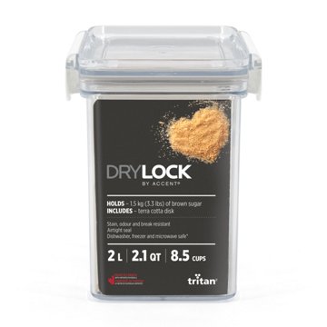 Drylock Tritan Rectangle Food Storage Container, 2 L