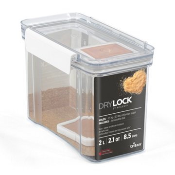 Drylock Tritan Rectangle Food Storage Container, 2 L