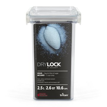 Drylock Tritan Rectangle Food Storage Container, 2.5 L