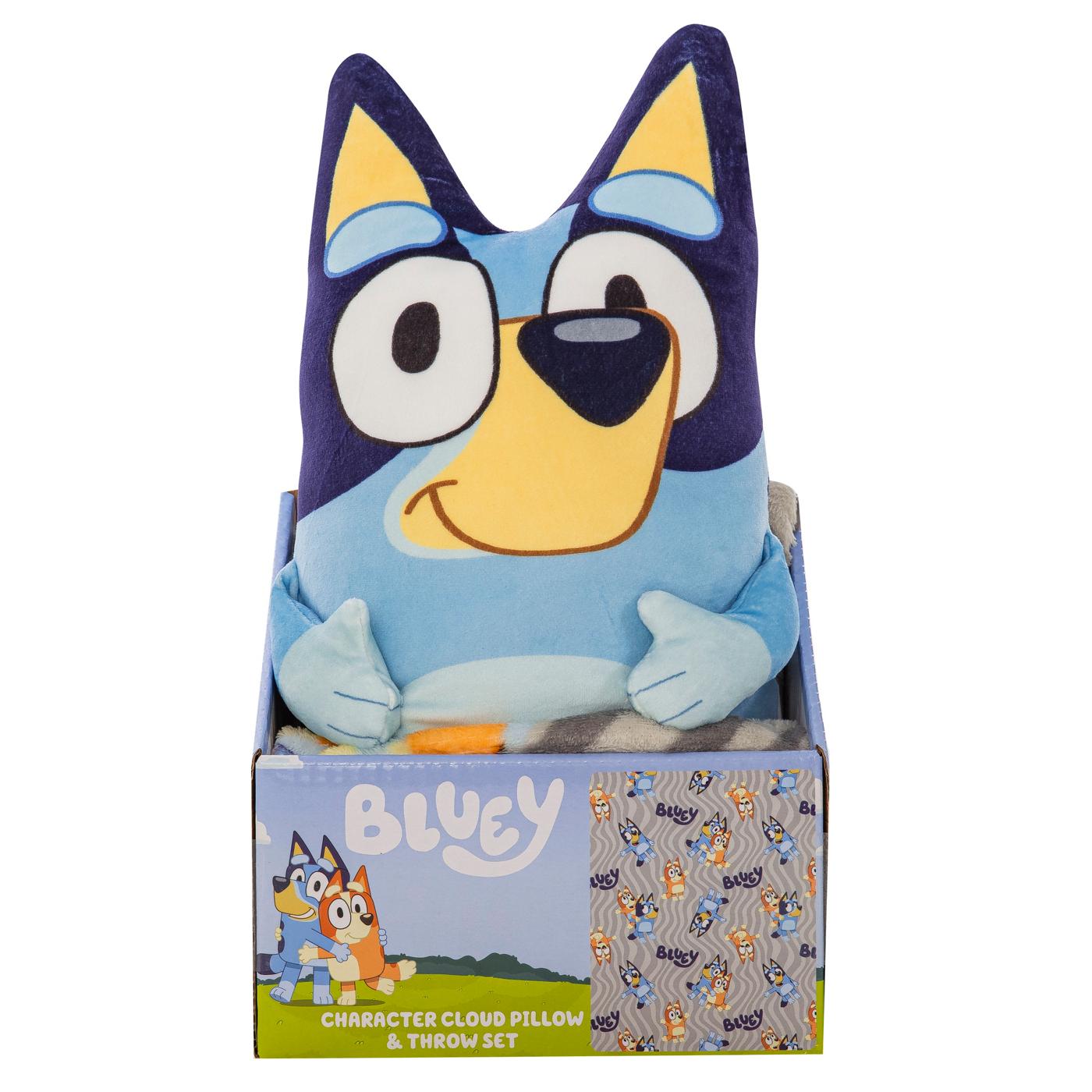 Bluey Cloud Pillow & Throw Blanket Set; image 2 of 3